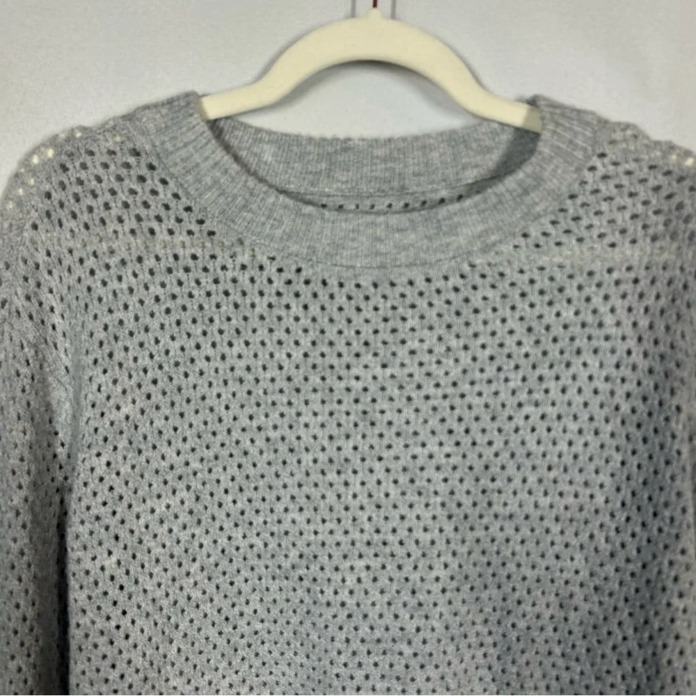 Offline by Aerie | Oversized Open Knit Light Gray Sweater Women’s Size Small